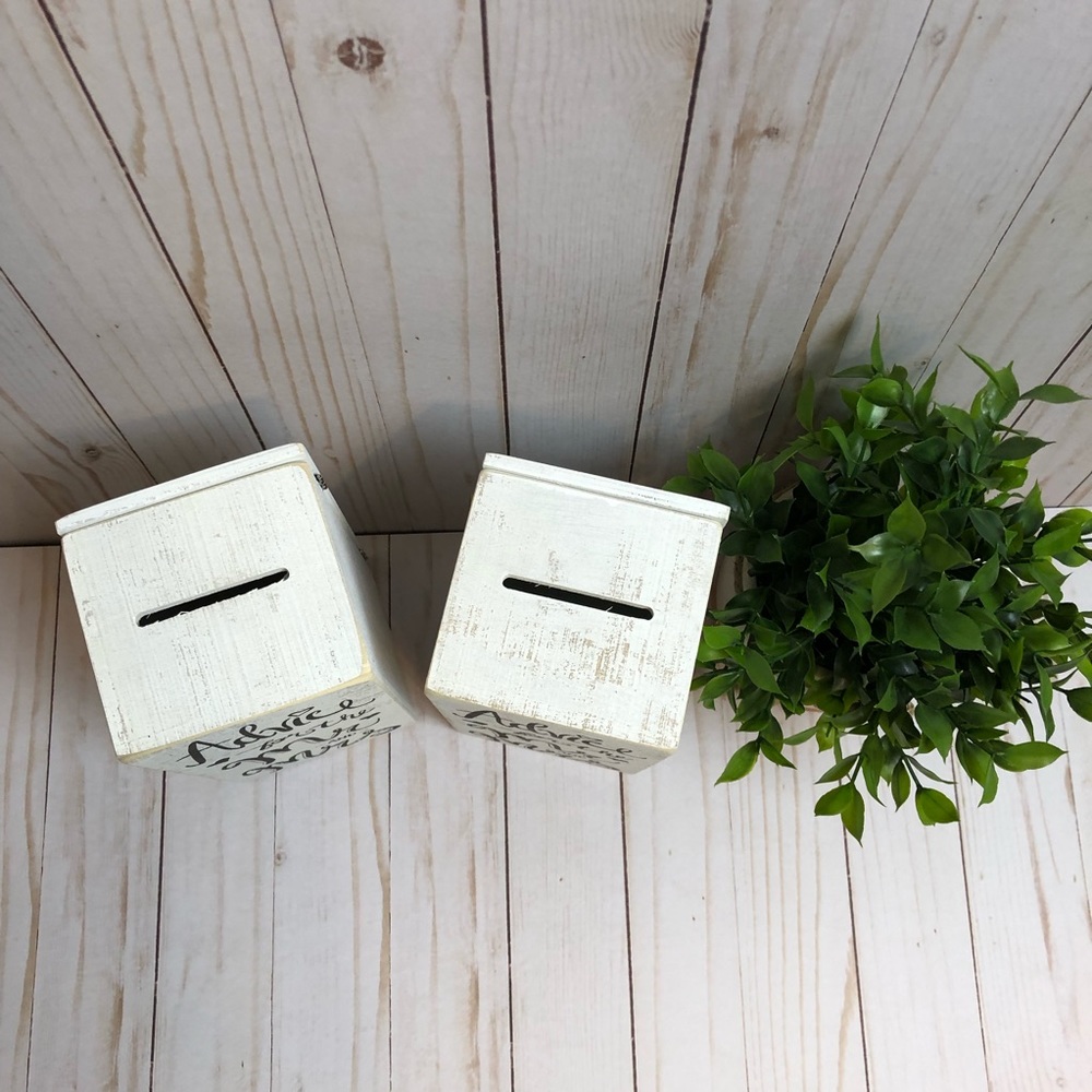 Set of 2, Wooden Advice Boxes for Wedding Day! - Picture 2 of 6